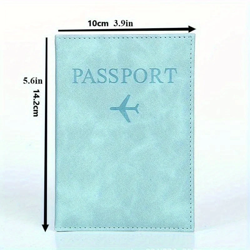 Personalized Initial Synthetic Leather Passport Holder, RFID Blocking. Custom travel passport case, ideal gift for her.