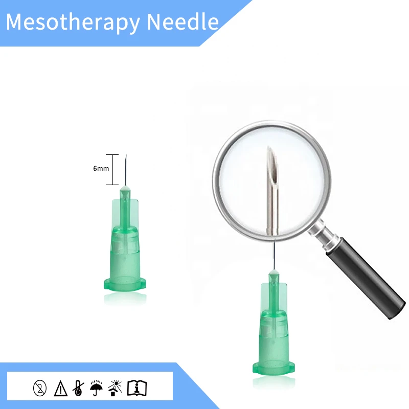 Wholesale Painless Meso Needles 30g 32g 33g 34g Sharp needles 4mm 6mm 13mm 25mm for skin beauty