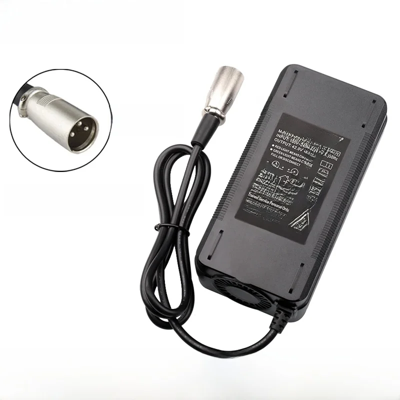 42V 4A inteligentna ładowarka baterii litowej do ładowarki akumulatorów litowo-jonowych 36V 10S z 3-pinowym złączem XLR wysokiej jakości — zdjęcie produktu 7