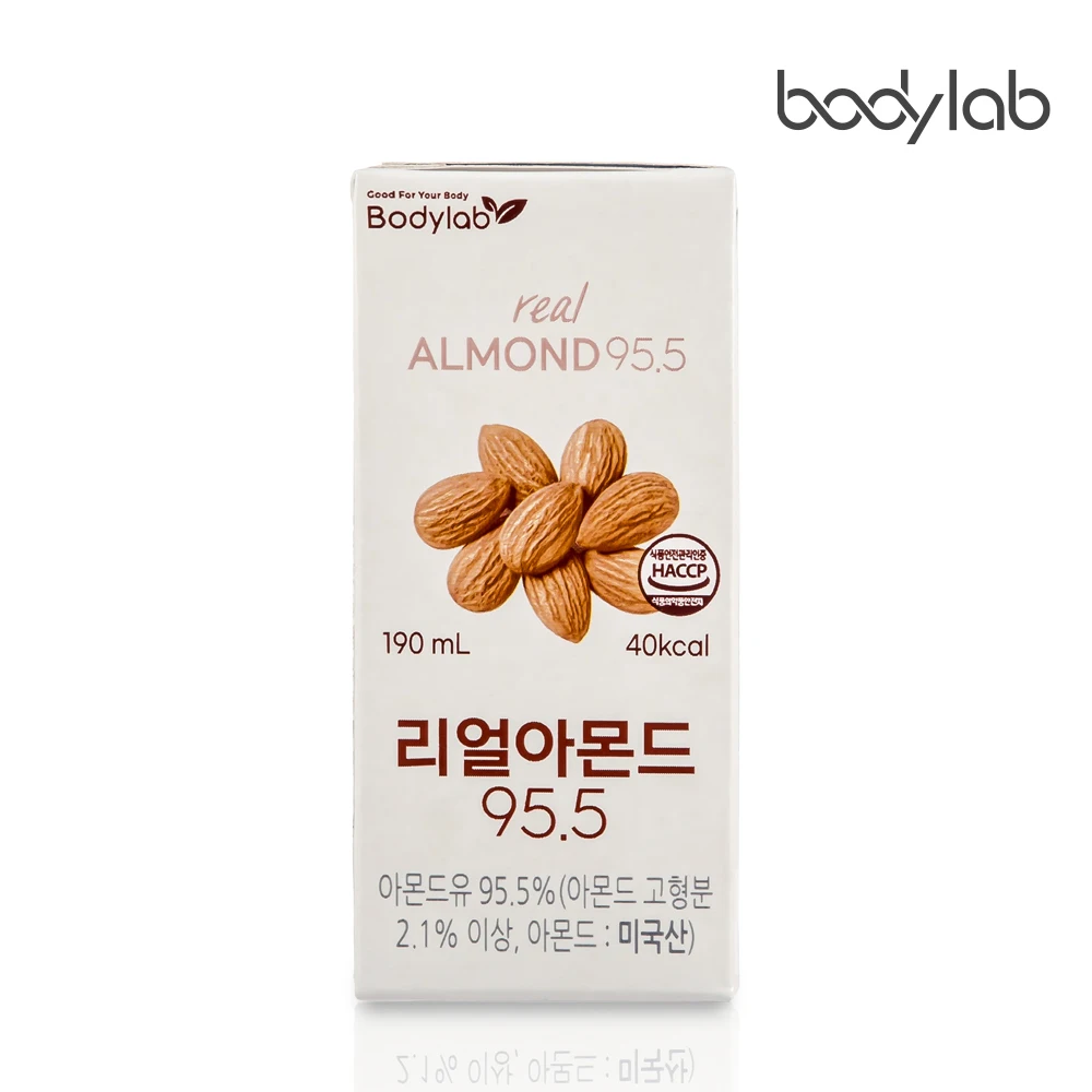 Body lab California real almond milk 95.5 190ml 24 pack x 1 box (00452)