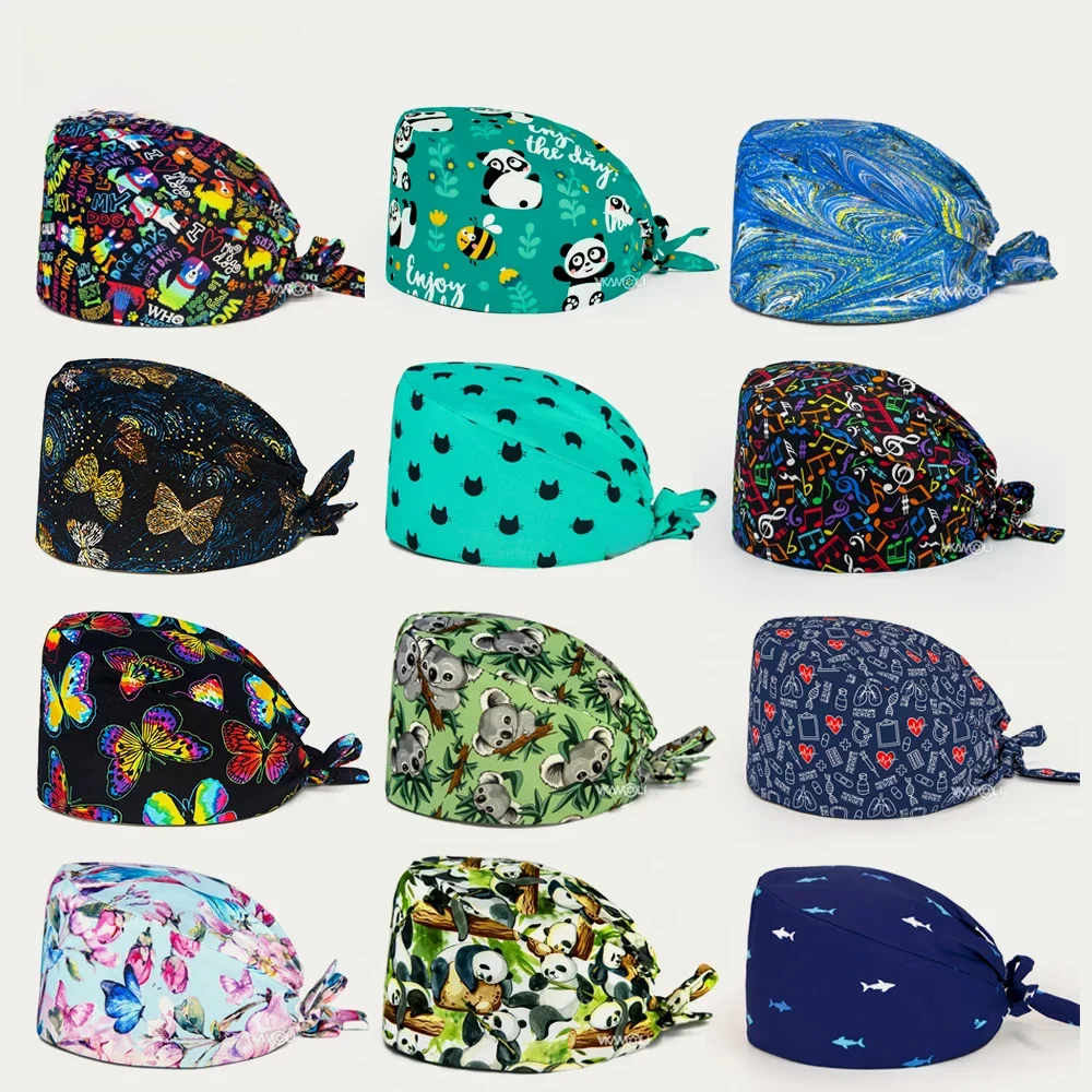 Casquette chirurgicale à la mode pour hommes, chapeaux de gommage, agence de toilettage pour animaux de compagnie, casquette médicale pour vétérinaire, chapeau de chirurgien de laboratoire, soins pour