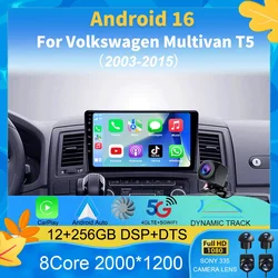 Android 16 Car Radio For Volkswagen Multivan T5 2003 - 2015 Player Multimedia Navigation Stereo GPS No 2 Din 2 Din DVD
