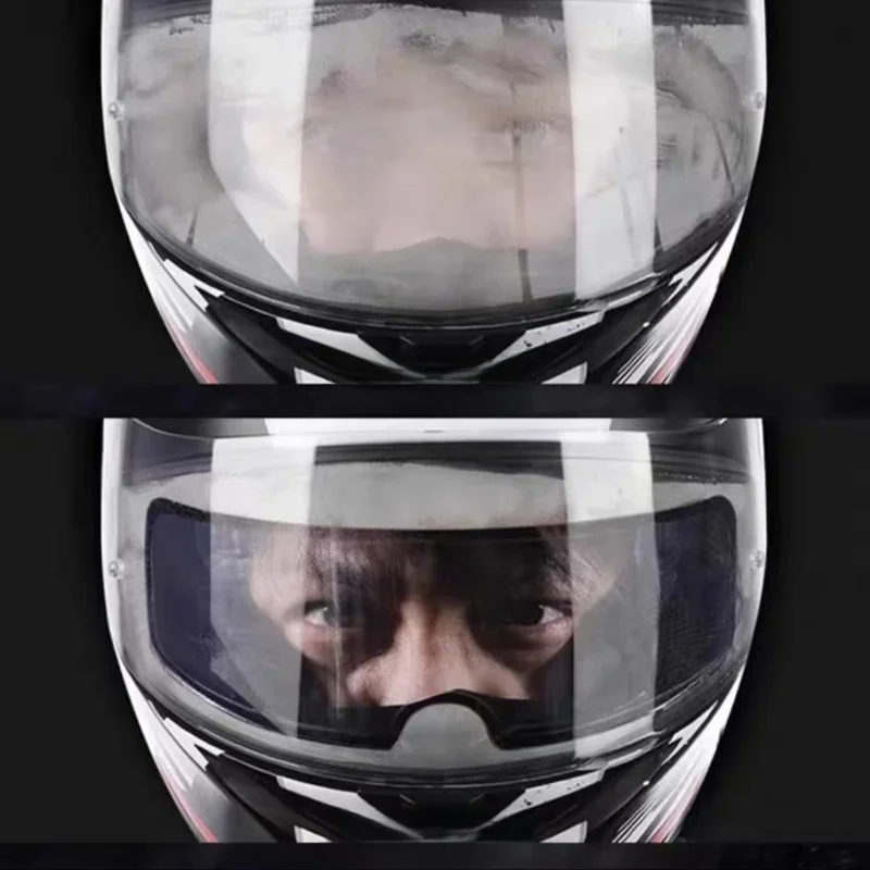Filmes anti-nevoeiro para capacete de motocicleta, Adesivos anti-nevoeiro, Um must-have para pilotos