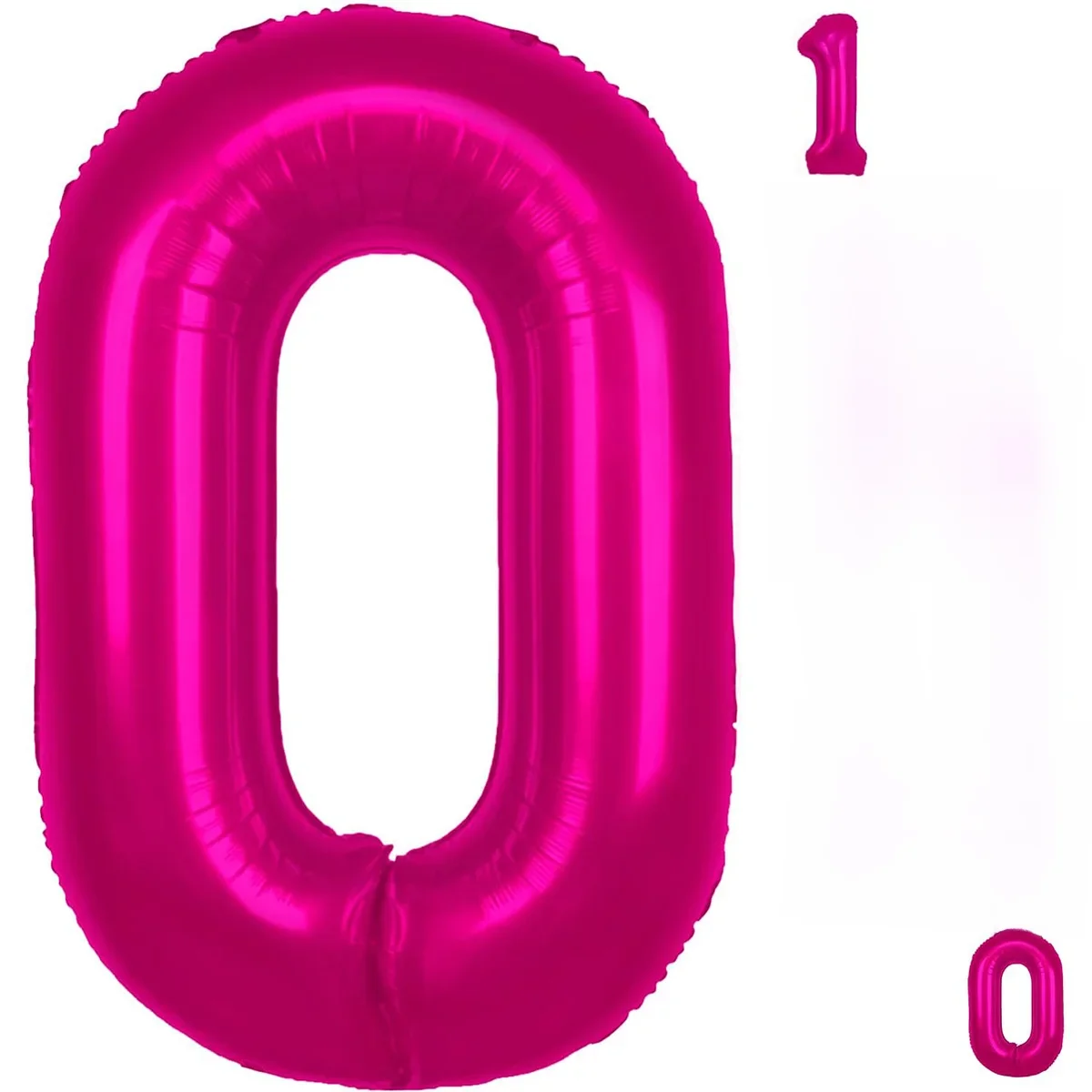 Ballon numéro 0, rose vif, décorations pour fête d'anniversaire, célébration, remise de diplôme, anniversaire, réception-cadeau pour bébé, séance Photo