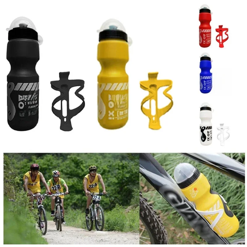 AliExpress NONE 750ML Mountain Bike Bicycle Cycling Water Drink Bottle+Holder Cage Rack