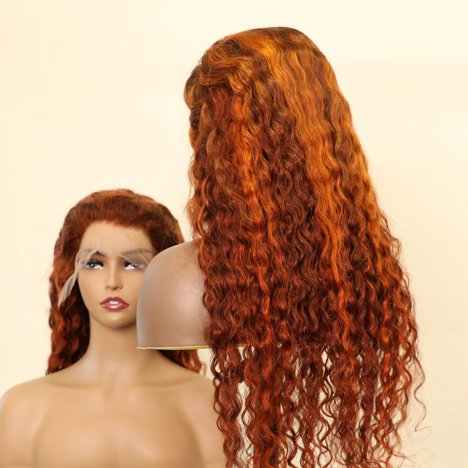 

220% Density Brazilian Wig Human Hair 100% Remy Wigs 13x4 13x6 Transparent Lace Frontal Water Wave P4/350 Colored Wig