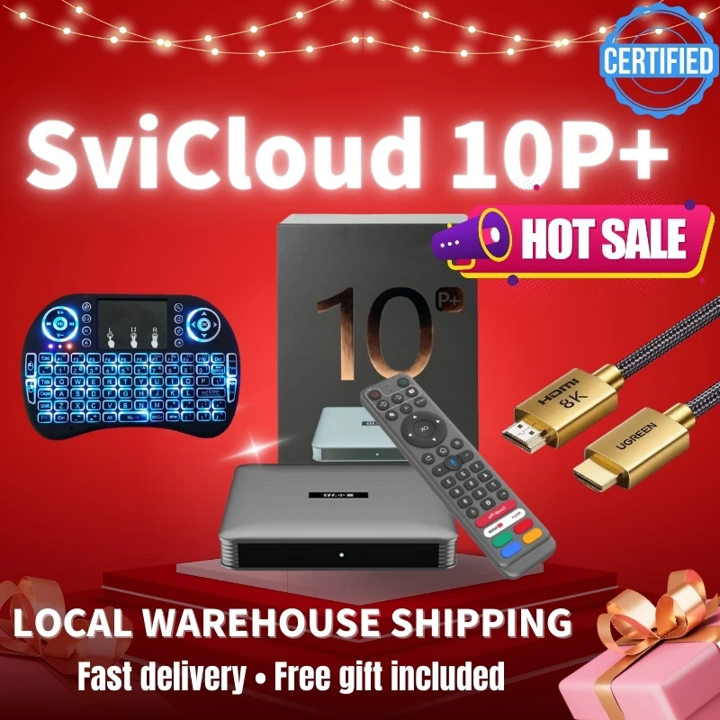 [Официальный магазин] SVICLOUD 10P plus ТВ-приставка 4 ГБ 64 ГБ глобальный ТВ-бокс лучший комплект Android Box vs evpad 12P UnblockTech UBOX 12