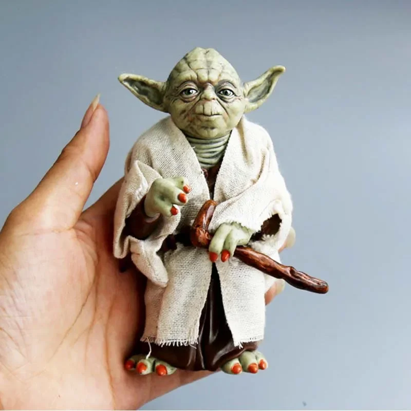 Star War Mandalorian Charaktere Meister YODA mit Stoff-Actionfiguren