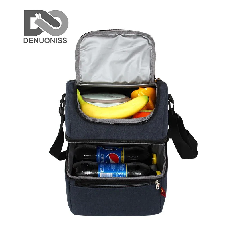 DENUONISS Thermo Lunch Bags Thermal Lunch Box For Kids Food Bag Picnic Bag Handbag Cooler Insulated Lunch Box