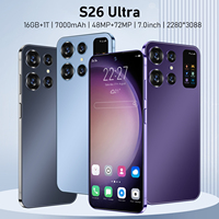Global version New Mobile Phones S26 Ultra 7.0HD Cellphones 22G + 2T Original Smartphone Dual SIM Android 14 7000mAh 5G Phone