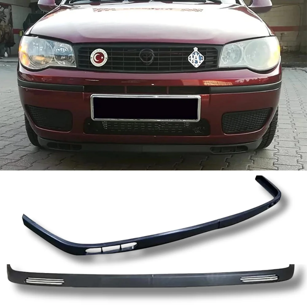 2 Pcs Front Bumper Lip For Fiat Albea Body Kit Car Accessories Spoiler Splitter Diffuser Flap Sport Bumper Exterior Parts