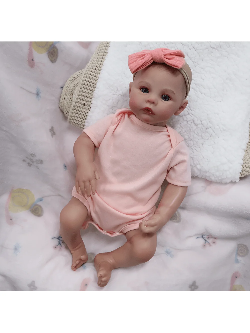 

Реалистичные куклы реборн — 18-дюймовая милая мягкая виниловая реалистичная кукла (ТООЛЬНАЯ ЛЯЛЬКА/БЕЗ АКСЕССУАР)