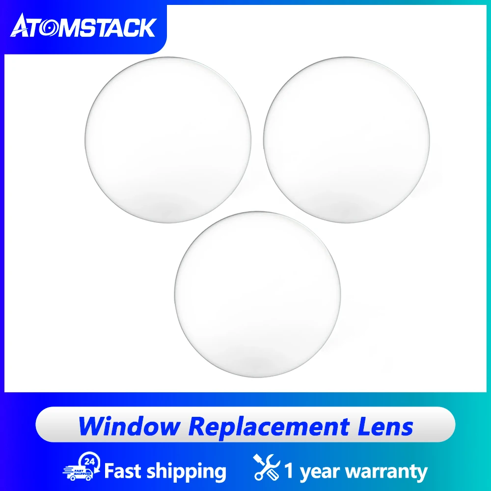 atomstack gravador a laser original lente de substituicao para janela a6 a12 a24 pro x40 s40 a40 pro max x70 pro x70 max pecas 01