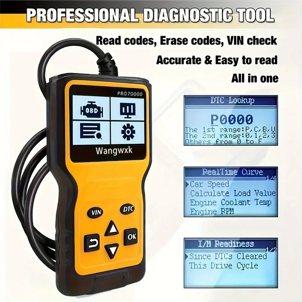 Obd2 الماسح الضوئي سيارة السيارات أداة تشخيص الماسح الضوئي العالمي محرك السيارة خطأ رمز القارئ التشخيص أداة مسح ضوئي لجميع سيارات بروتوكول #4
