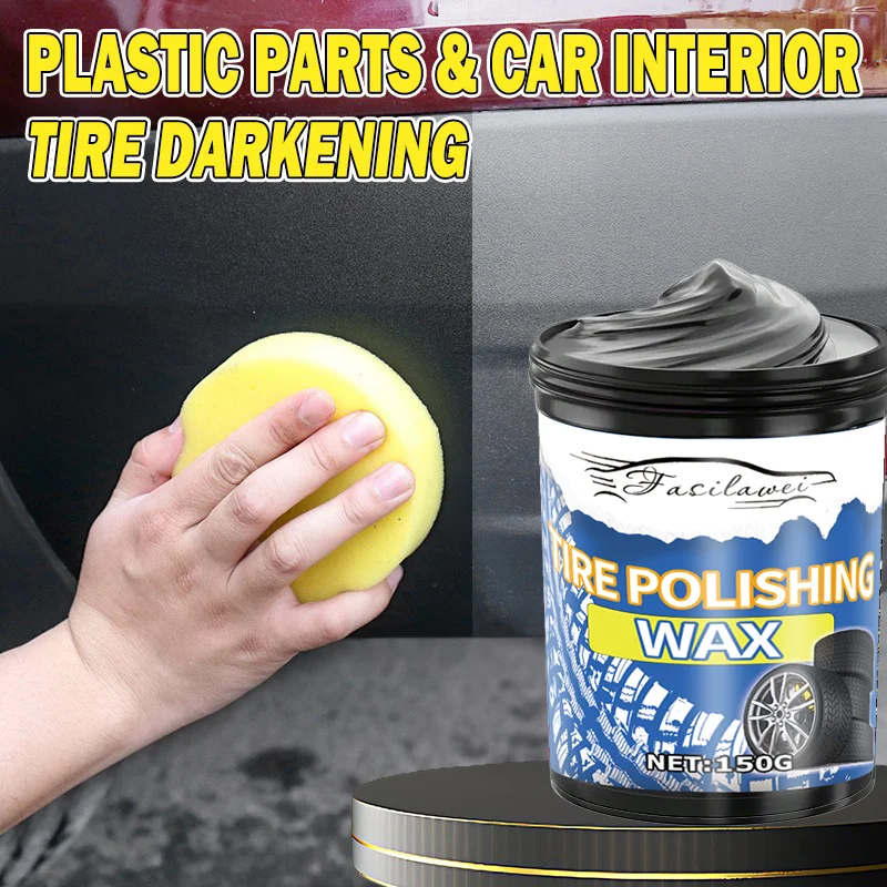 

150ml Tire Shine Wax - Long-lasting shine and protection, prevents aging and cracking, plastic parts renewal, maintenance oil