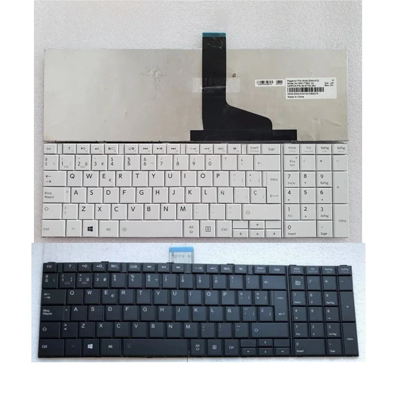 NOWA klawiatura US/RU/FR/AR/UK/SP do TOSHIBA C855 C855D L850 L850D L855 C870 C870D C875D L870 L850-T01R P850 S850 S855D C850 — zdjęcie 2