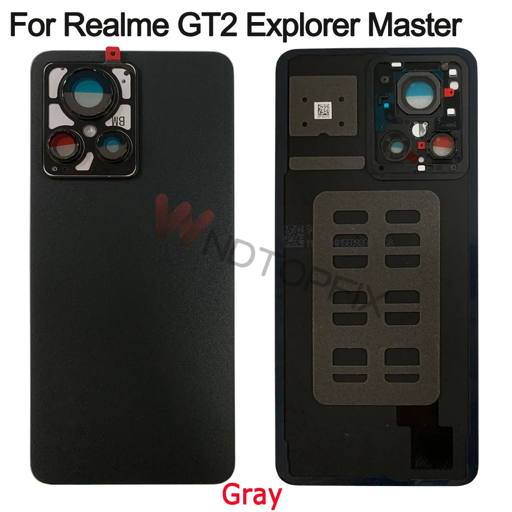 6.7 "dla Realme GT2 Explorer główna osłona baterii tylna obudowa szklana obudowa z obiektywem aparatu do edycja Explorer Realme GT2 Master