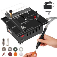 Multi-functional Table Saw Mini Adjustable Table Saw Table for woodwork Desktop woodwork with Sandpaper grinning which DIY light