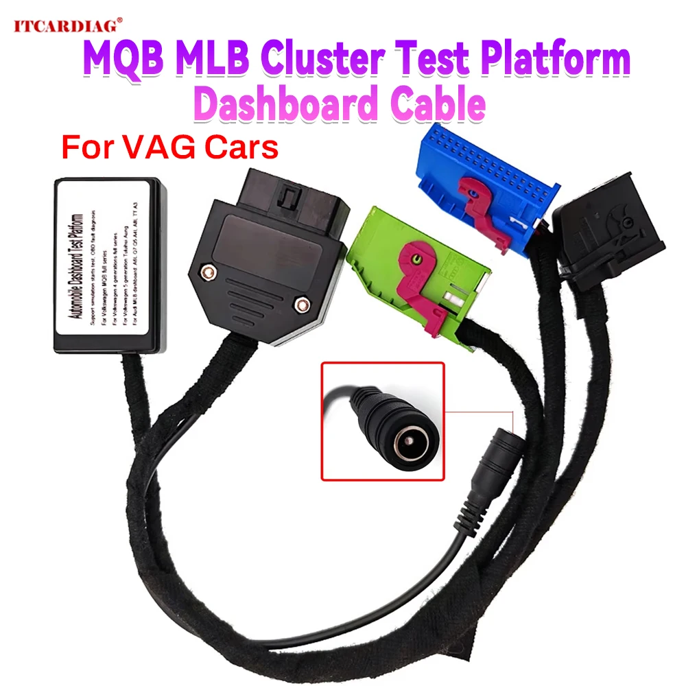 Car MQB MLB Cluster Test Platform Dashboard Cable Kit for VW MQB full series for Audi A6 A8 A4 Q5 Q7 MLB Car Power On Instrument