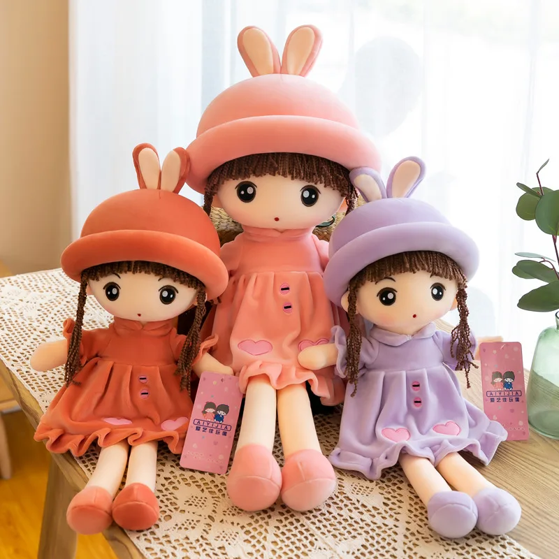 Kawaii Rabbit Fairy Girls Plush Toy Cute Exquisite Plush Home Decor Filled PP Cotton Doll Girls Birthday Or Christmas Gift