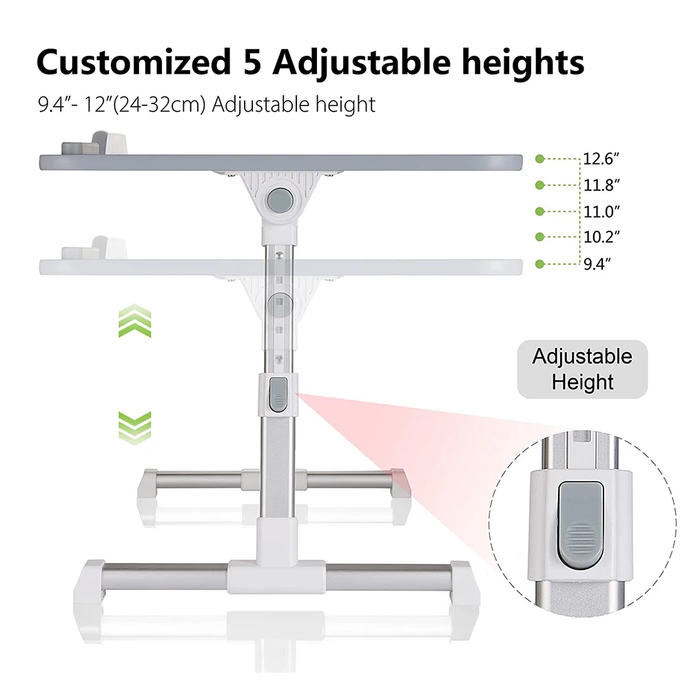 Multi-functional Folding Laptop Stand Holder Study Table Desk Wooden Foldable Computer Desk for Bed Sofa Tea Serving Table Stand