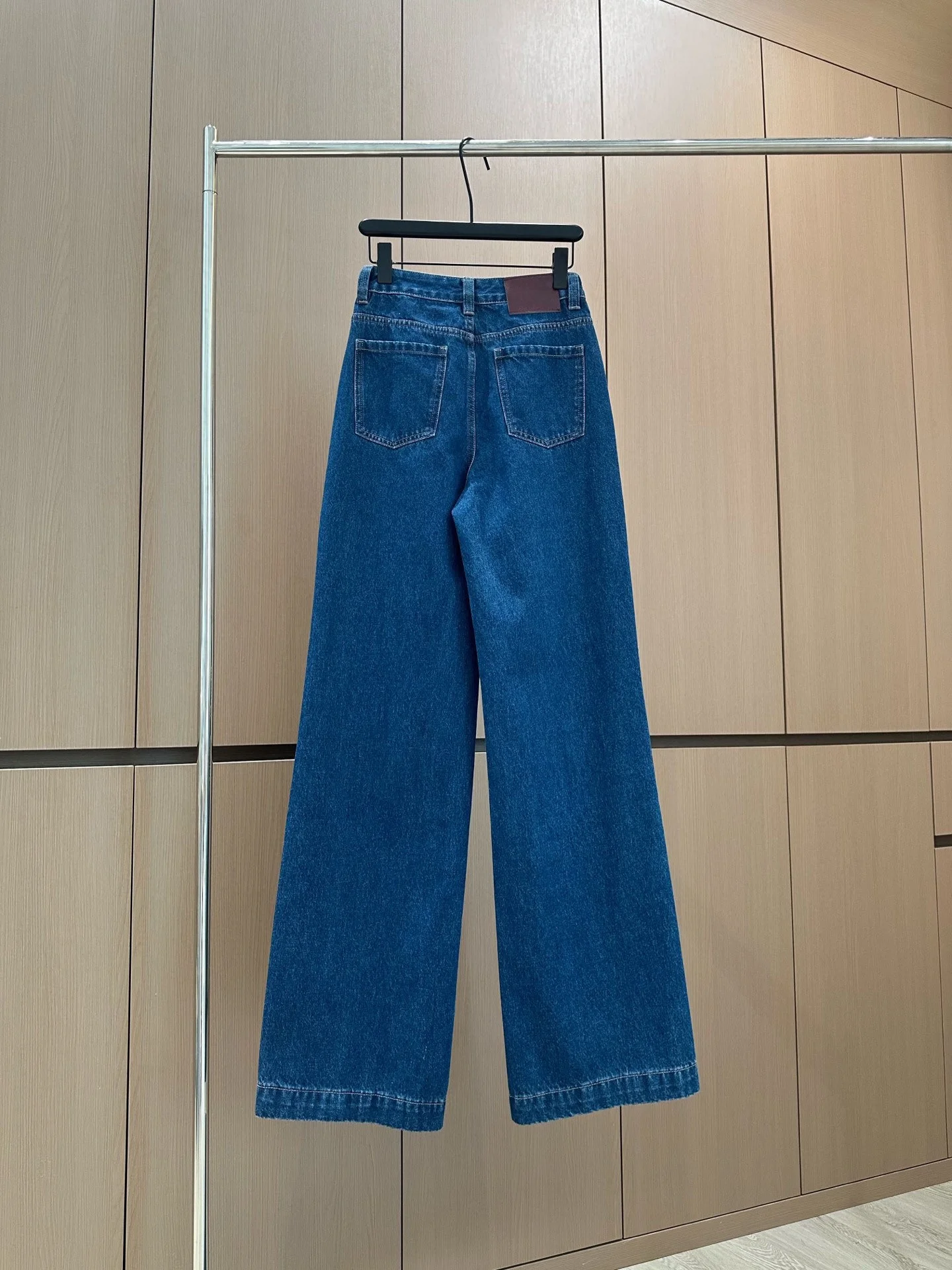 

2025 New jeans pants trousers cotton Straight-leg solid pearl Versatile Slimming Figure-hugging winter autumn