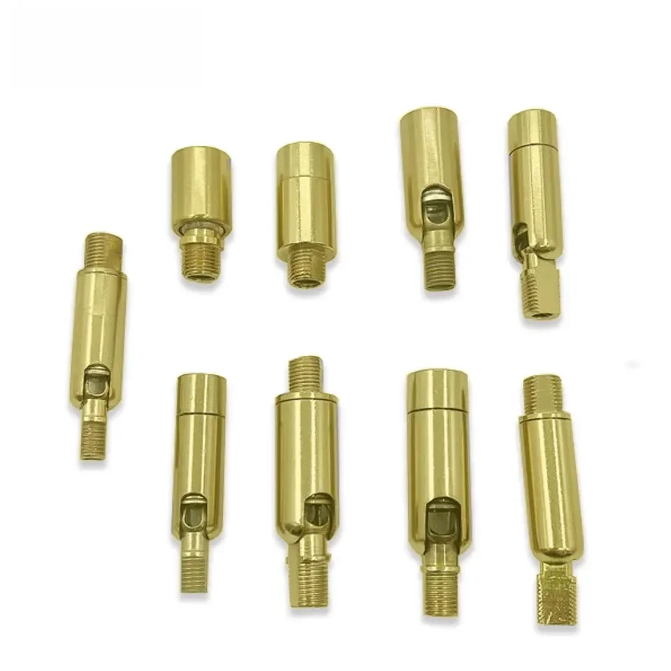 Tête secouante à Joint universel M8/M10, tige courte en laiton, Tube de forme universelle, bras à bascule, lampe de Table, accessoires de projecteur