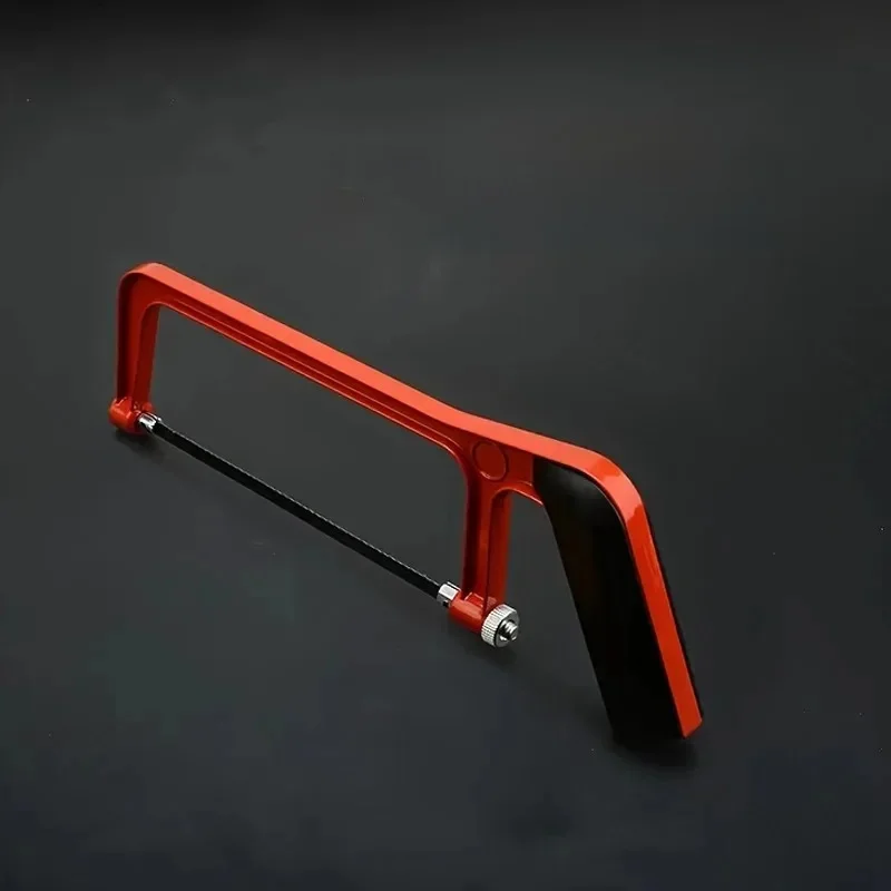 Mini scie à métaux de 6 pouces, petite scie à main réglable pour le travail du bois avec lame de scie de 150mm pour couper le bois et le métal