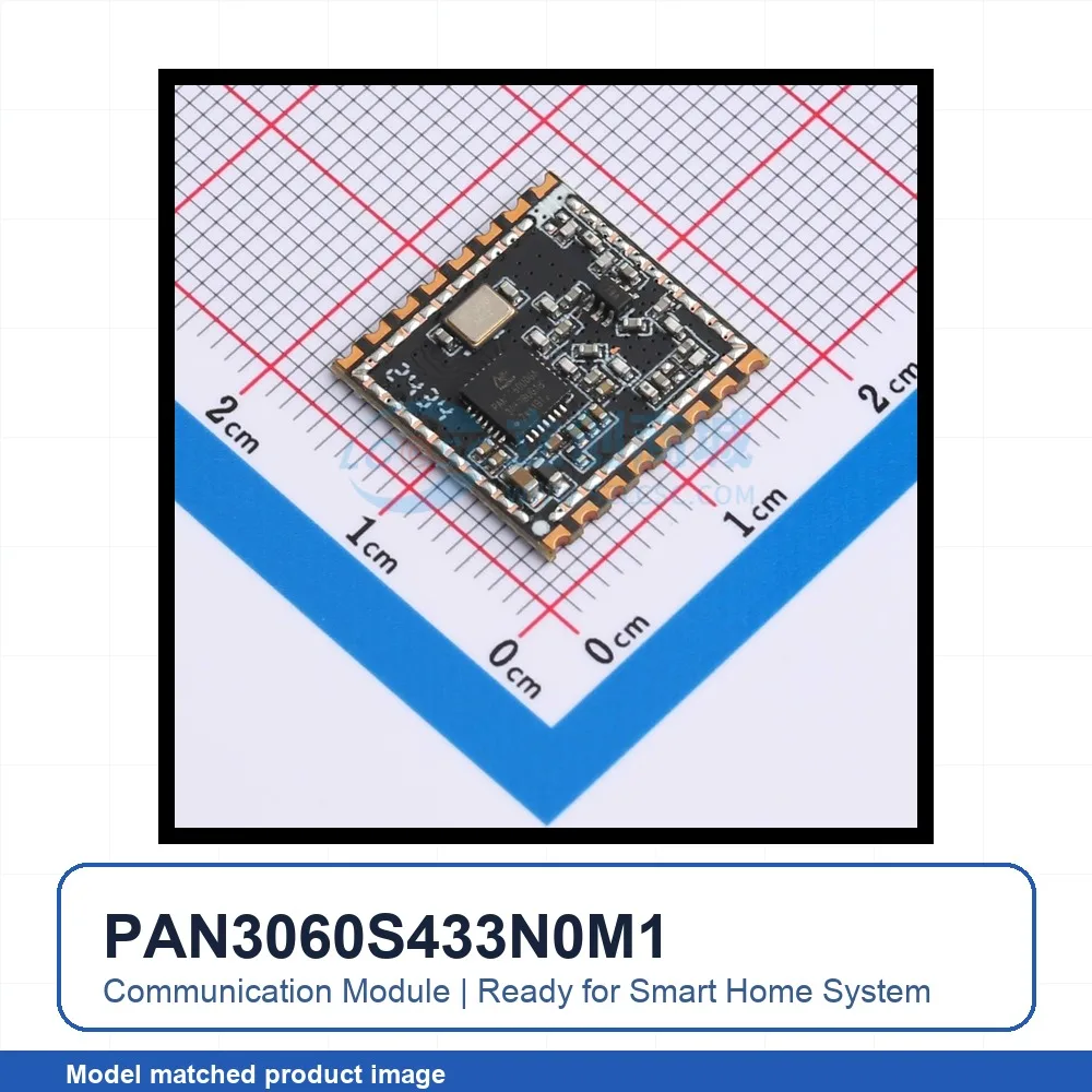 5pcs PAN3060S433N0M1 SMD 16x16mm transceiver 433MHz 20dBm RF Wireless Communication Module for Smart Home System