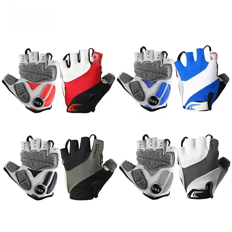 AliExpress GIYO Giyo Cycling Fingerless Gloves Bicycle Half Finger Gel Gloves Lycra Fabric Short Gloves Outdoor Accessories for MTB Road Bike