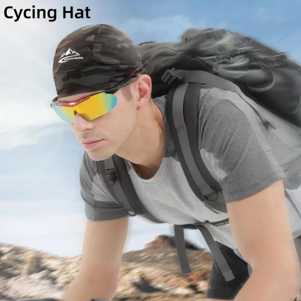 Cycling Cap Quick Dry Anti-UV Sports Hat For Men Women Cooling Skull Cap Helmet Liner Sweat Cap for Outdoor Bike Running Hat