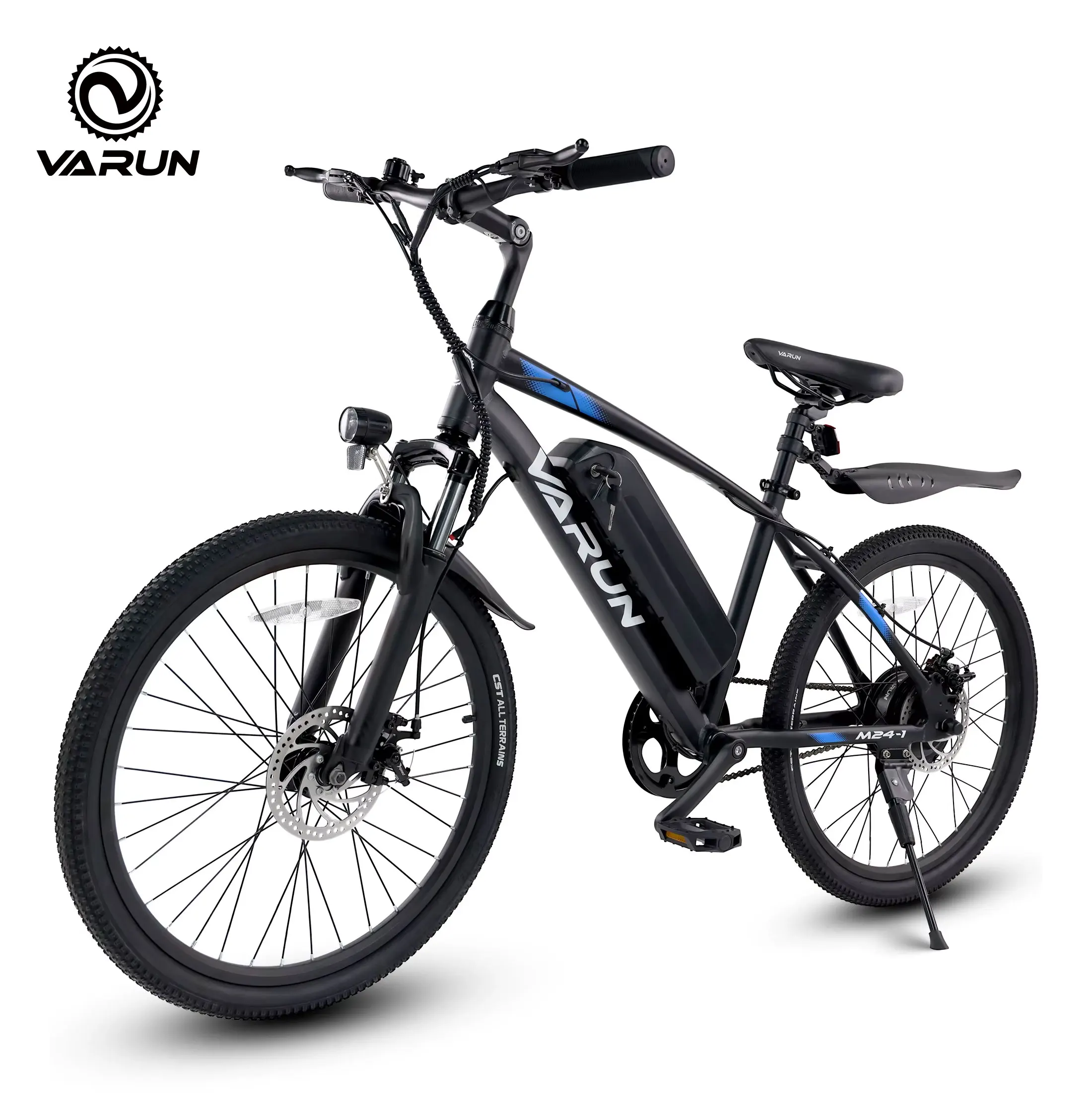 Bicicleta Eléctrica de Montaña para Adultos Varun, Batería de 36V 7.8Ah, Neumático de 24 Pulgadas, Alcance de 40 km, Bicicleta Eléctrica de Carretera