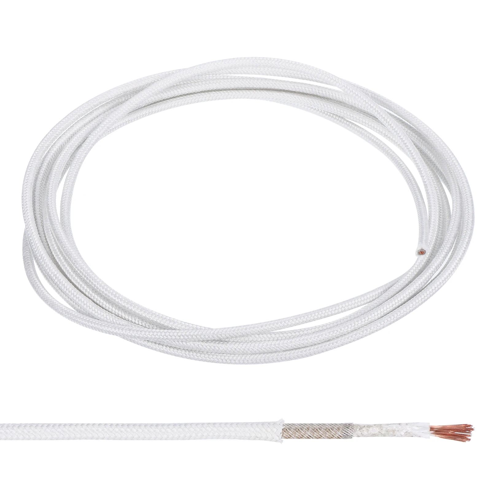 

11.5-32.8Ft 9-17 AWG High Temperature Wire Mica Glass Fiber Electronic Wire Insulated Heat Resistant Electronical Flexible Cable