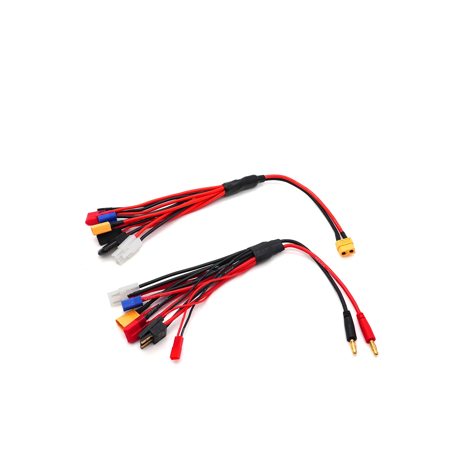 YSIDO Multi-functional Charging Cable Connector 8 in 1 XT60 4.0mm Banana Plug To EC3 TRX JST Futaba Tamiya XT60 T Plug Lead Wire
