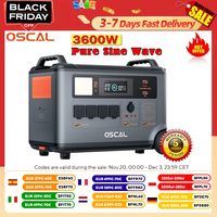 Oscal Powermax 3600 Portable Power Station 3600W Ac Output Power Outdoor Power Bank 3600Wh Lifepo4 Solar Energy Storage Station