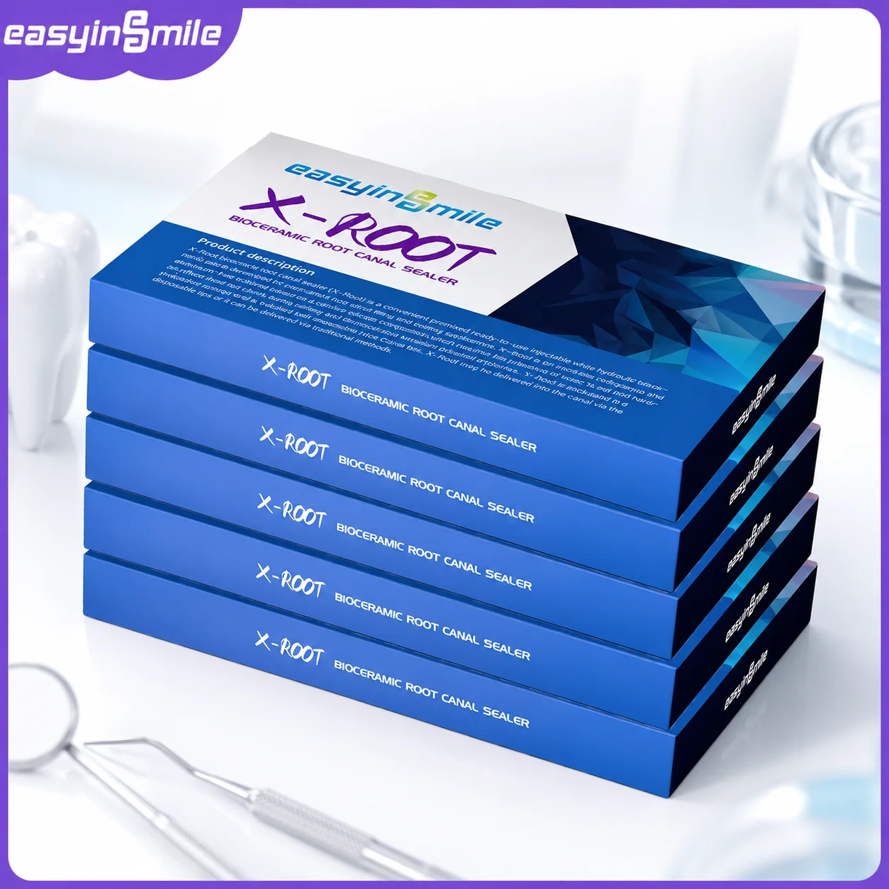 1/5Kit Easyinsmile Dental Endo X-Root Bioceramic sealer Endodonica root canal Composite Filling materials Resin Sealing Paste
