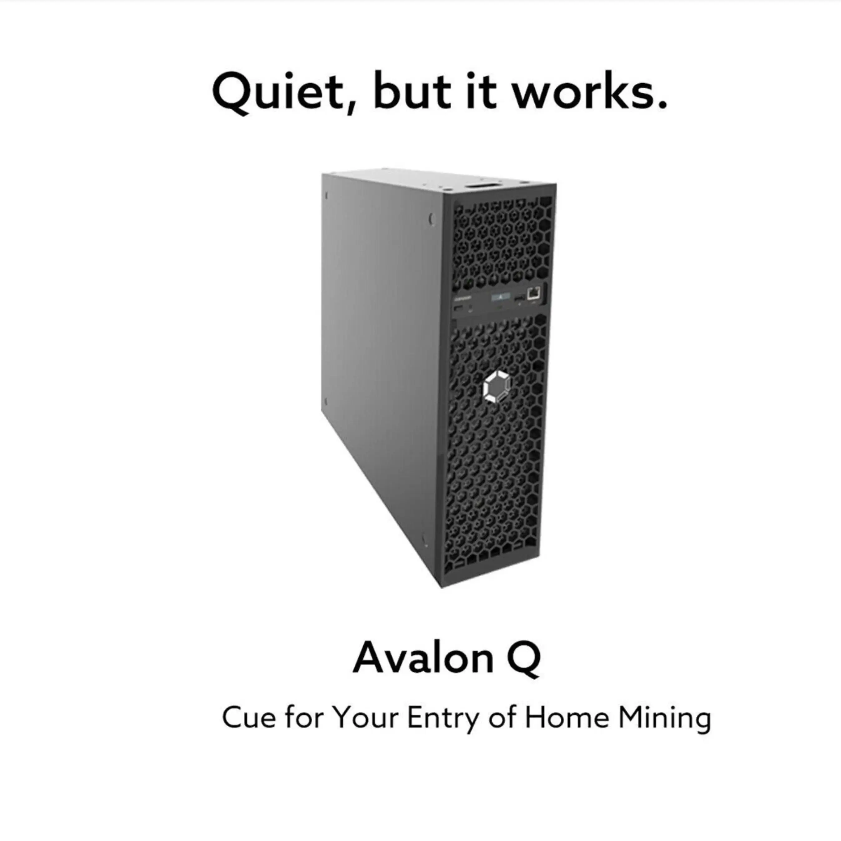 

SH | Original New Canaan Avalon Q 90TH/s BTC Miner Crypto 1674W 18.6J/TH Home Quite Miner Avalon Q 90th Miner