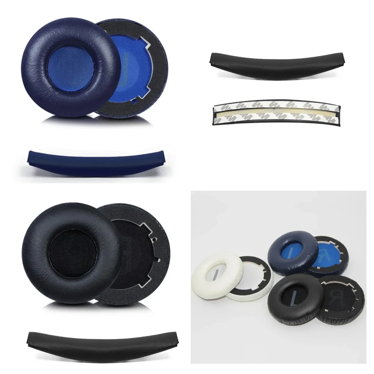 Dla JBL Tune 600BT 600BTNC 660NC T600BT T660NC słuchawki wymiana skórzane nauszniki wkładki do słuchawek osłona z pałąkiem na głowę — zdjęcie produktu 7
