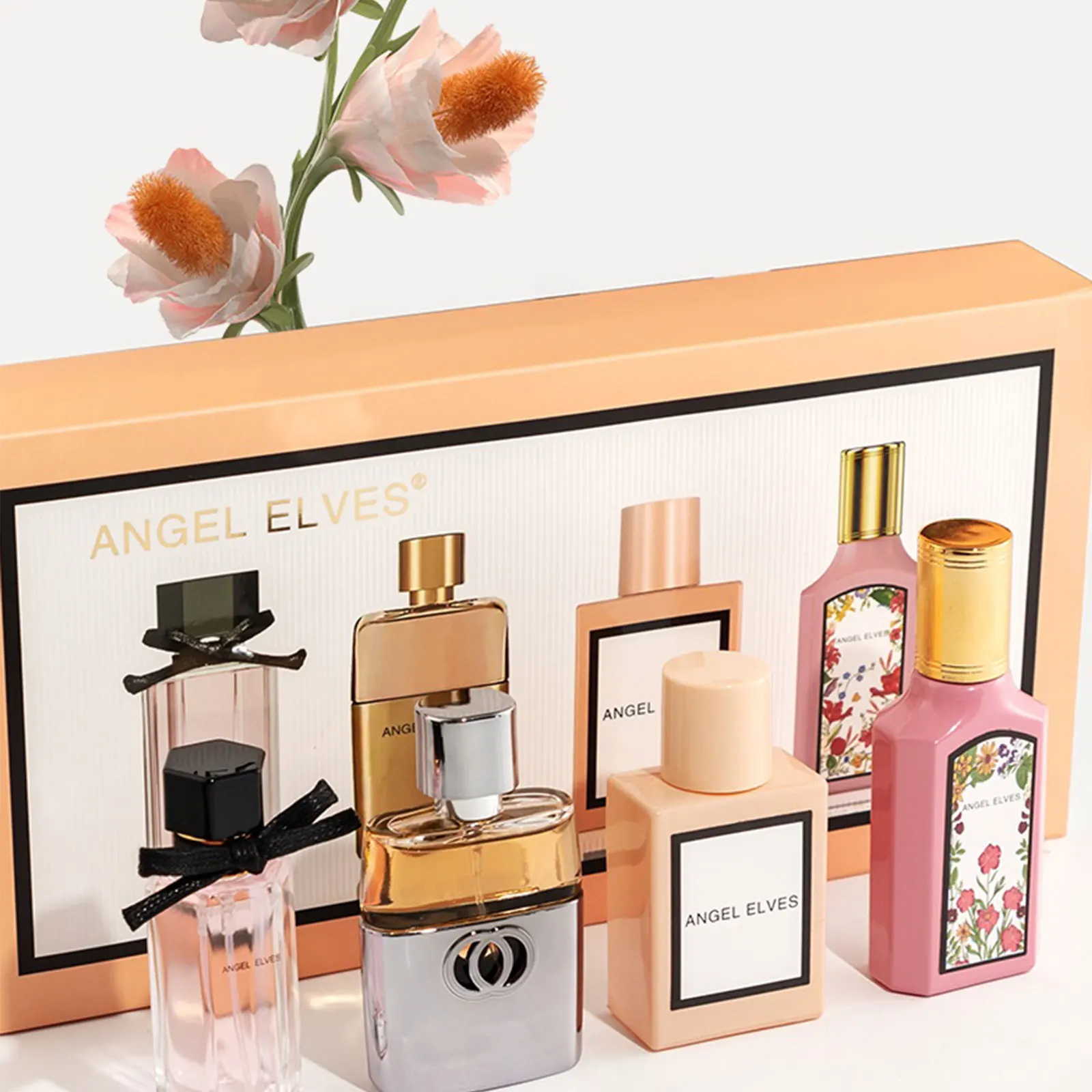 

Подарочная коробка, 105 мл, женские духи, набор из четырех предметов, свежий стойкий аромат, парфюмерная вода, растительный цветочный аромат, свежие духи для женщин, 4*25 м