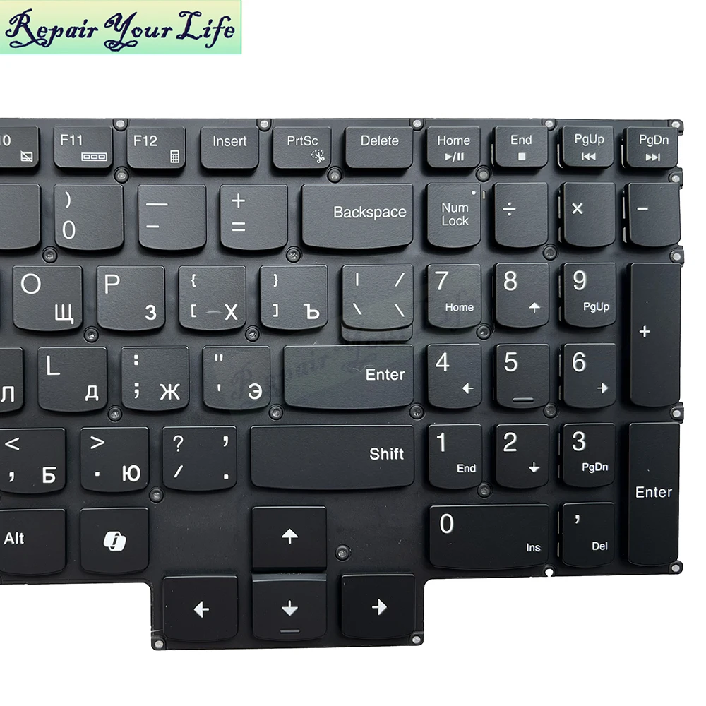RU Czech Hebrew RGB Backlit Keyboard For Lenovo Legion Pro 5-16ACH6H 16ACH6 16ITH6 16IAH7 16ARH7H PH5CYXRGBG-4T Color Backlight
