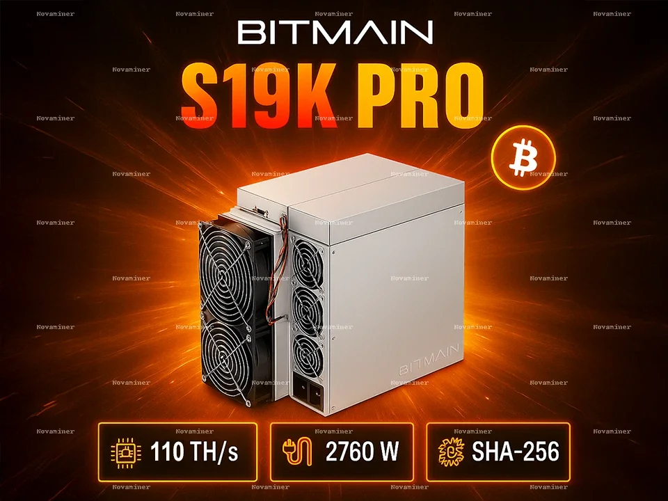 

Bitmain Antminer S19K Pro 110 TH/s BTC Miner - NUEVO & EMBALAJE ORIGINAL con garantía-