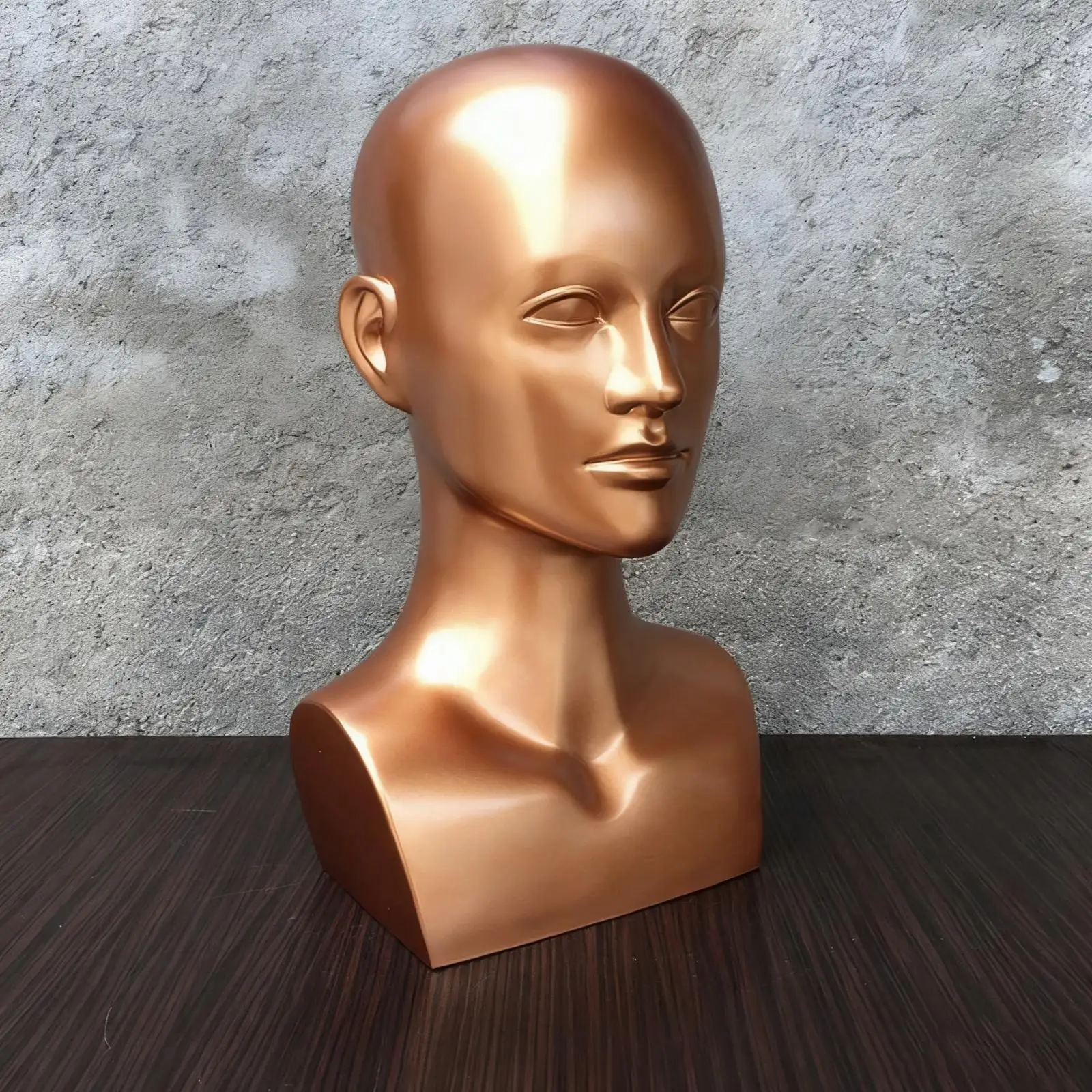 Głowa manekina męska, łysa, przenośna, model dla dorosłych, uchwyt na peruki, akcesoria do salonu kosmetycznego, ekspozycja w sklepie na okulary, biżuterię, szaliki. — zdjęcie 4