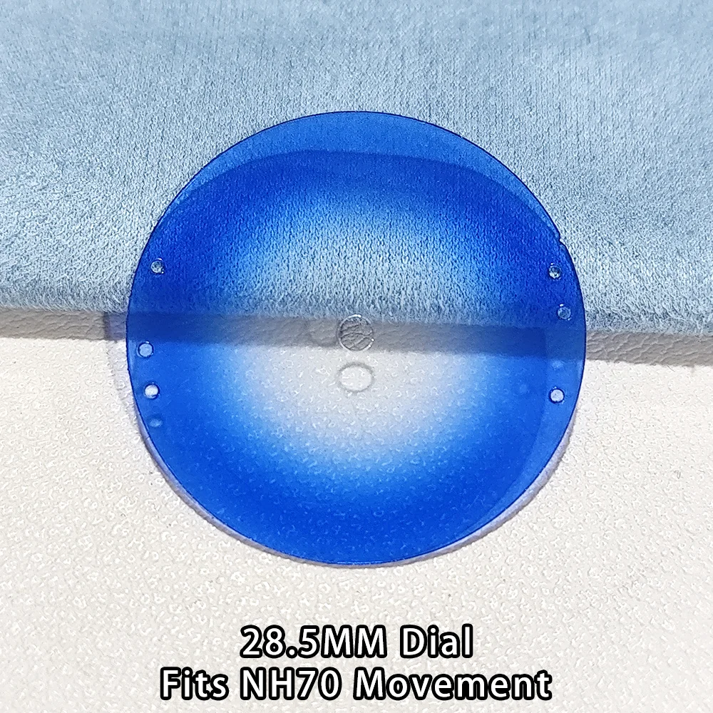 28.5MM NH70 Transparent Dial Fit NH70 Movement Watch Accessories 28.5MM Plastic Dial Multi Color Dial Accessories Part