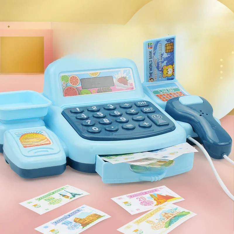 Simulação Compras Dinheiro Casa Brinquedos Jogo Eletrônico Iluminação E Efeitos Sonoros Brinquedos