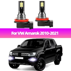 2Pcs LED Fog Lamp Bulbs For VW Amarok 2010 2011 2012 2013 2014 2015 2016-2021 LED Front Fog Light 6000K White Car Foglights 12V