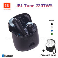 Original JBL Tune 220TWS True Wireless in-Ear Headphones JBL T220TWS Wireless Bluetooth Earphones Sports Headset + Cover