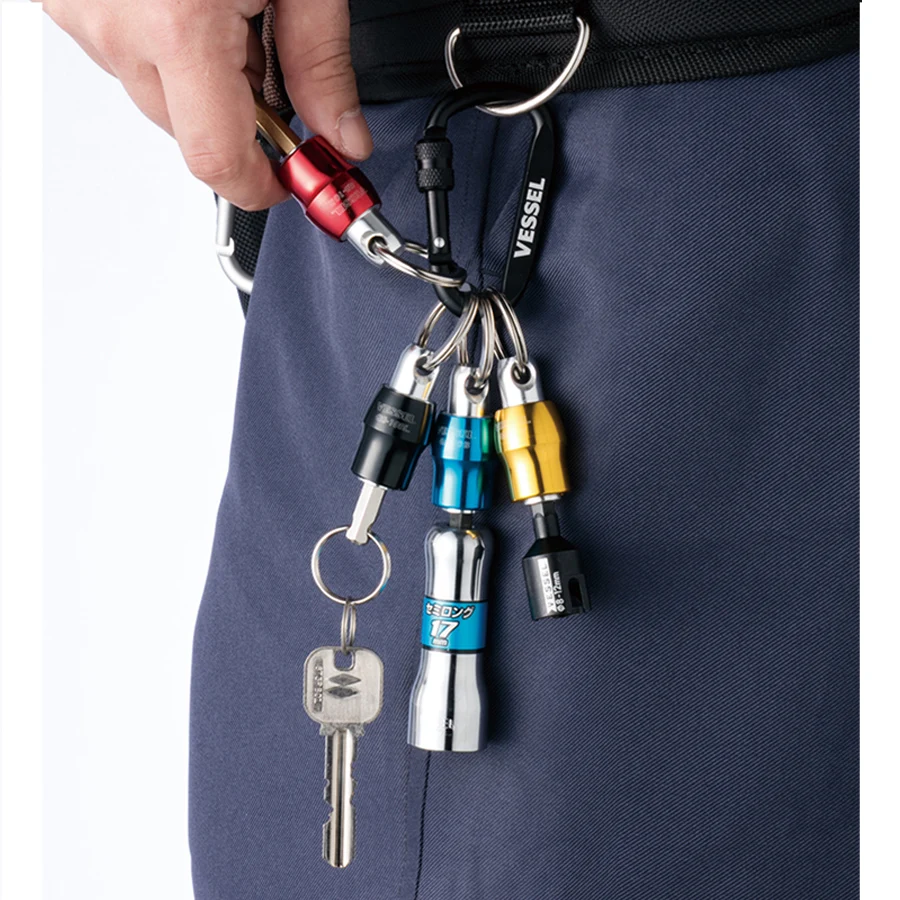 Imagem -05 - Vessel Quick Catcher Chaveiro Bits Chave de Fenda Adaptador de Parafuso Hex Shank Qb10b Qb-10y Qb-10r Qb-10k3c 4