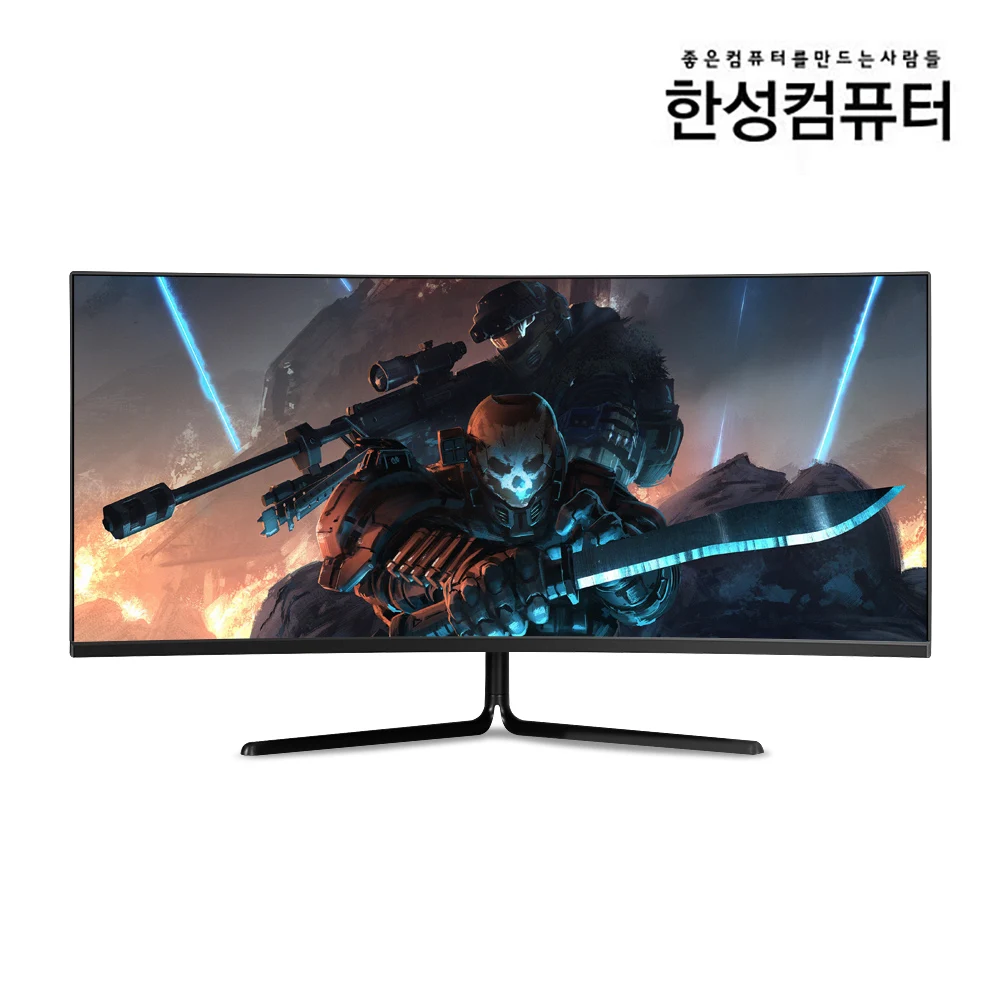 جهاز كمبيوتر هانسونج Tfg34Q10W Wqhd 120 هرتز 1500R شاشة ألعاب منحنية #3