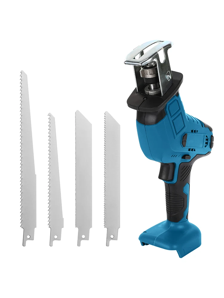 Kabellose Säbelsäge mit 10 mm Hub für Metall-/Holzschnitte, 0-4000 U/min, werkzeugloser Klingenwechsel, Elektrowerkzeug für Makita 18V Akku