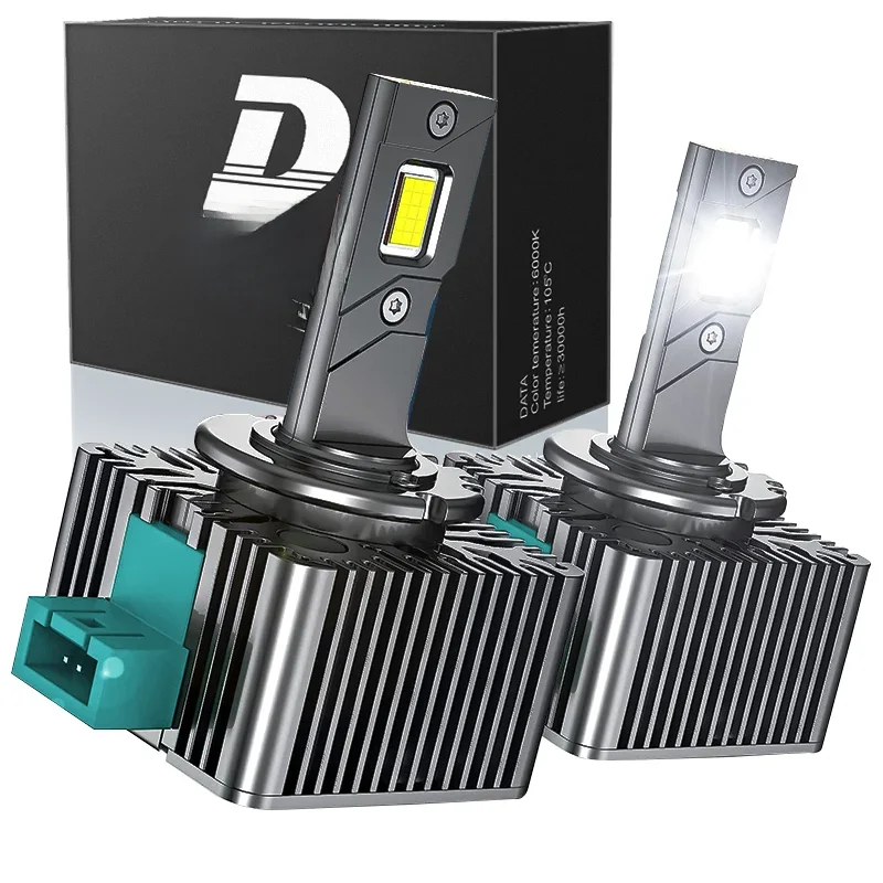 D3S LED faróis de carro Lâmpadas, D1S, D2S, D4S, D5S, D8S, luzes Turbo, 12000LM, 6000K, 70W, Plug